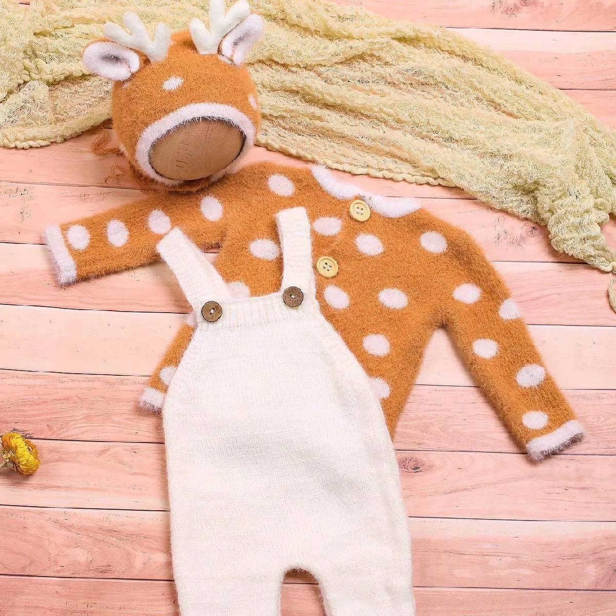 مجموعة عيد الميلاد سانتا للأطفال لعام 2026 لدعائم التصوير الفوتوغرافي لحديثي الولادة، ملابس صور غزال للأطفال