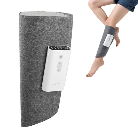 Cordless Airbag Compression Leg Massager Rechargeable Calf Thigh Massager Calves Muscle Relaxation Machine for Daily Comfort