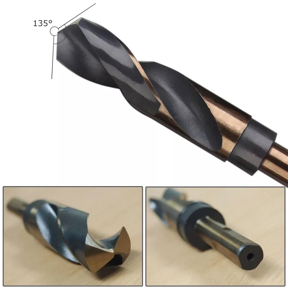 Set di punte da trapano HSS in argento cobalto e deming di grandi dimensioni da 9/16 pollici a 1 pollice M2 Accessori per utensili multifunzione in acciaio ad alta velocità