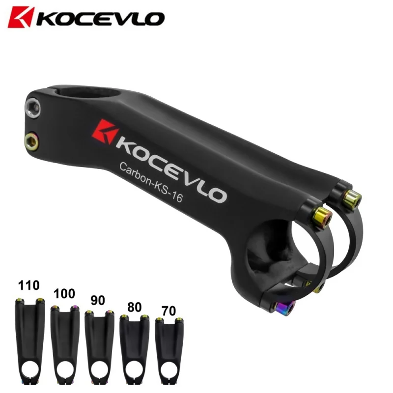 

KOCEVLO Ultra Light -17 Degree Full Carbon Fiber Bike Stem 31.8mm For Road Mountain Bikes Universal