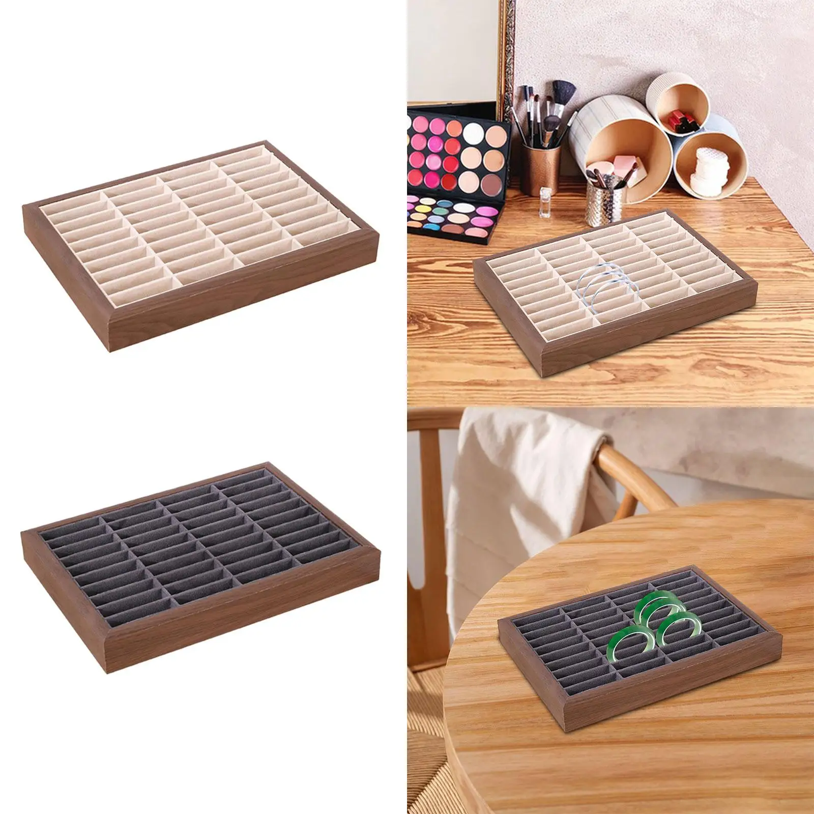 

Bracelet Tray 40 Slot Jewelry Box Organizer for Women Home Drawer Desktop
