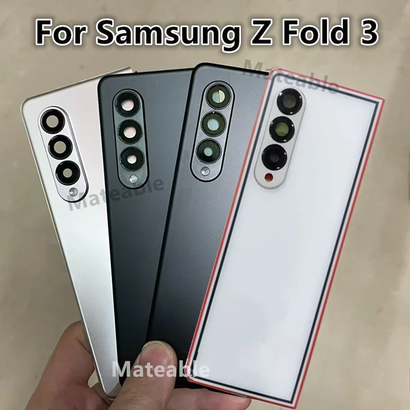 

Задняя крышка аккумулятора Fold3 для Samsung Galaxy Z Fold 3 F926, ремонт стекла, замена задней крышки дверного телефона + объектив камеры
