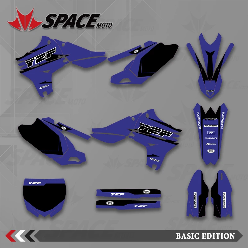 

SPACE MOTO графический фон наклейки наклейки мотоцикл для YAMAHA 10-13YZF450