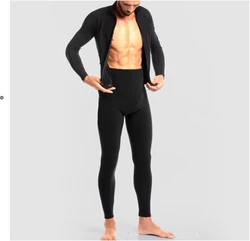 Winter Cycling Long Skinsuit Men Triathlon One-piece Thermal Fleece RIGHTTRACK Apparel Skating Skiing Running Clothing