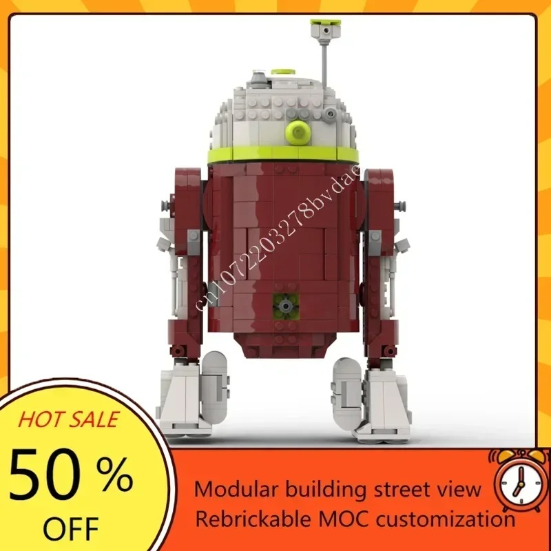 Custom 1046PCS R7-A7 Space War Military MOC Battle Model DIY Architecture Assembly Puzzle Educational Toy Gift for Kids