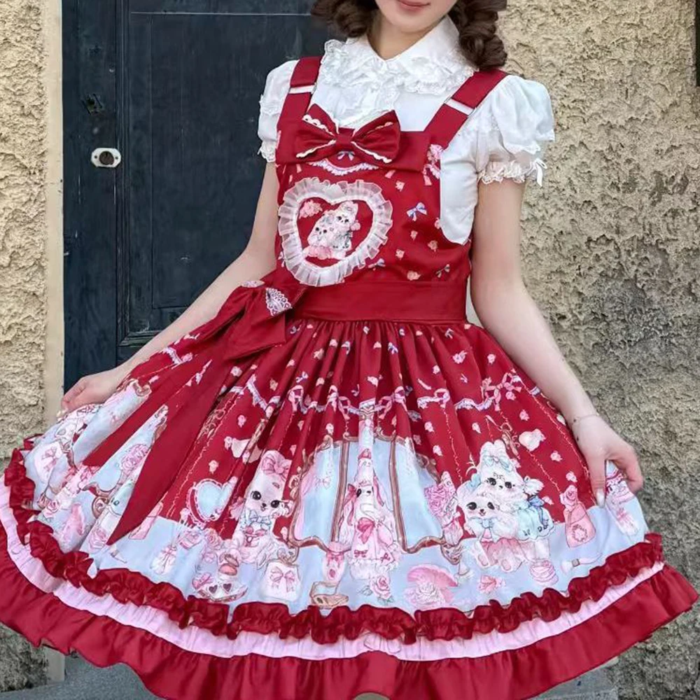 

[Sweetheart Party] Sakura Love Original Lolita Lolita Cute Sweetheart Sweet Genuine Strap Daily Regular Fit