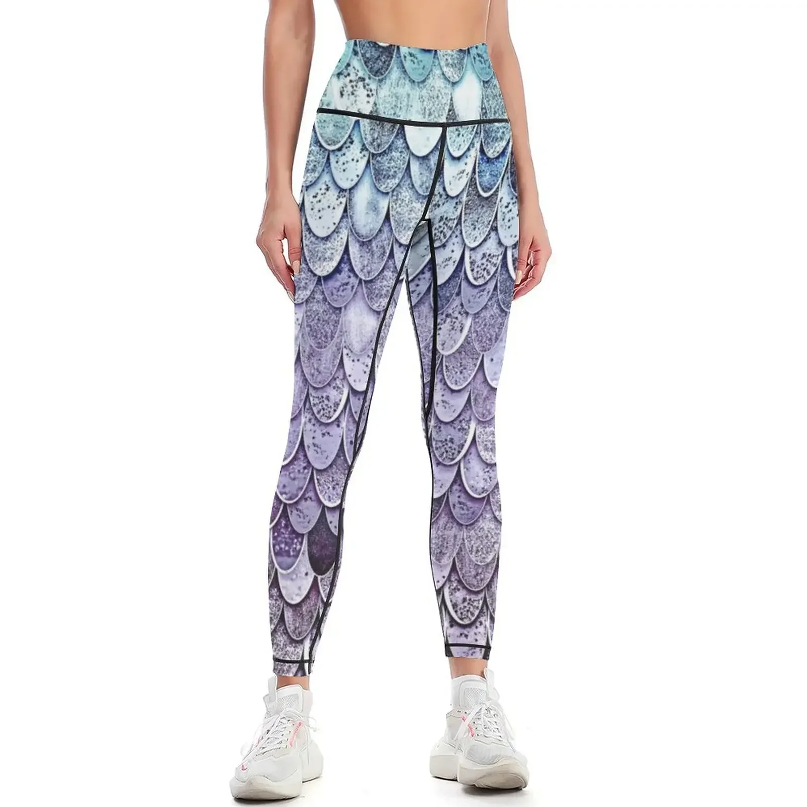 MAGIC MERMAID MINT & PURPLE Leggings gym clothing gym's clothing sports for gym gym womans Womens Leggings
