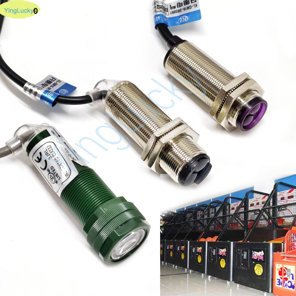 KL-GM18-3M30N1 NPN NO Infrared Photoelectric Switch Basketball Machine Arcade Gaming Sensor for Sports & Entertainment