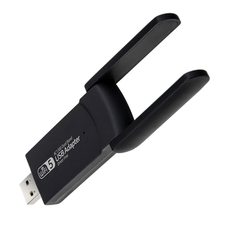 Dual Band USB WiFi Adapter 1300Mbps Wireless Network Card 5G/2.4G Ethernet USB2.0 Dongle for PC and Laptop-A27R