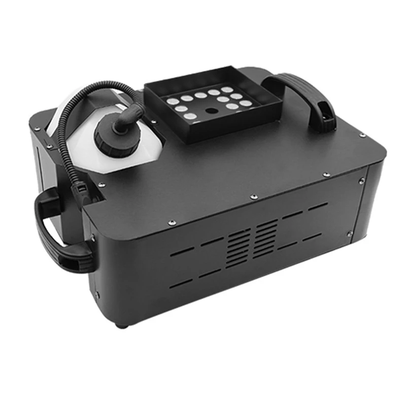 Special Effects Stage LED Fog Smoke Machine 1500W DMX512 Control 5000 Cu.ft/Min Output 3L Tank RGB Lighting for Events Weddings