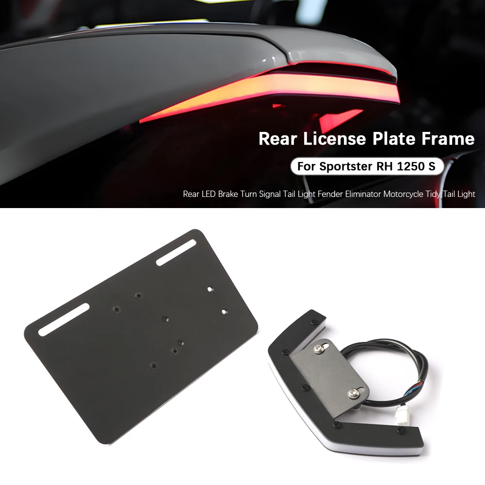 Motorcycle For Harley Sportster S 1250 RH1250S 2021-2026 Rear LED Brake Turn Signal Tail Light Fender Eliminator Tidy Tail Light