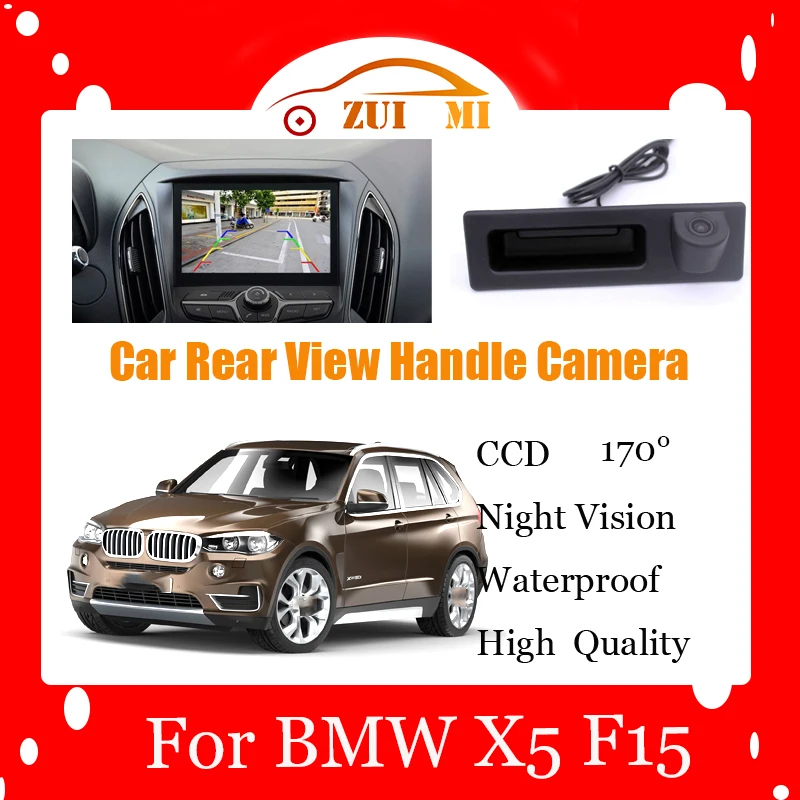 

Car Reverse Rear View Camera For BMW X5 F15 2014 2015 2016 Waterproof CCD Full HD Night Vision Backup Parking Camera