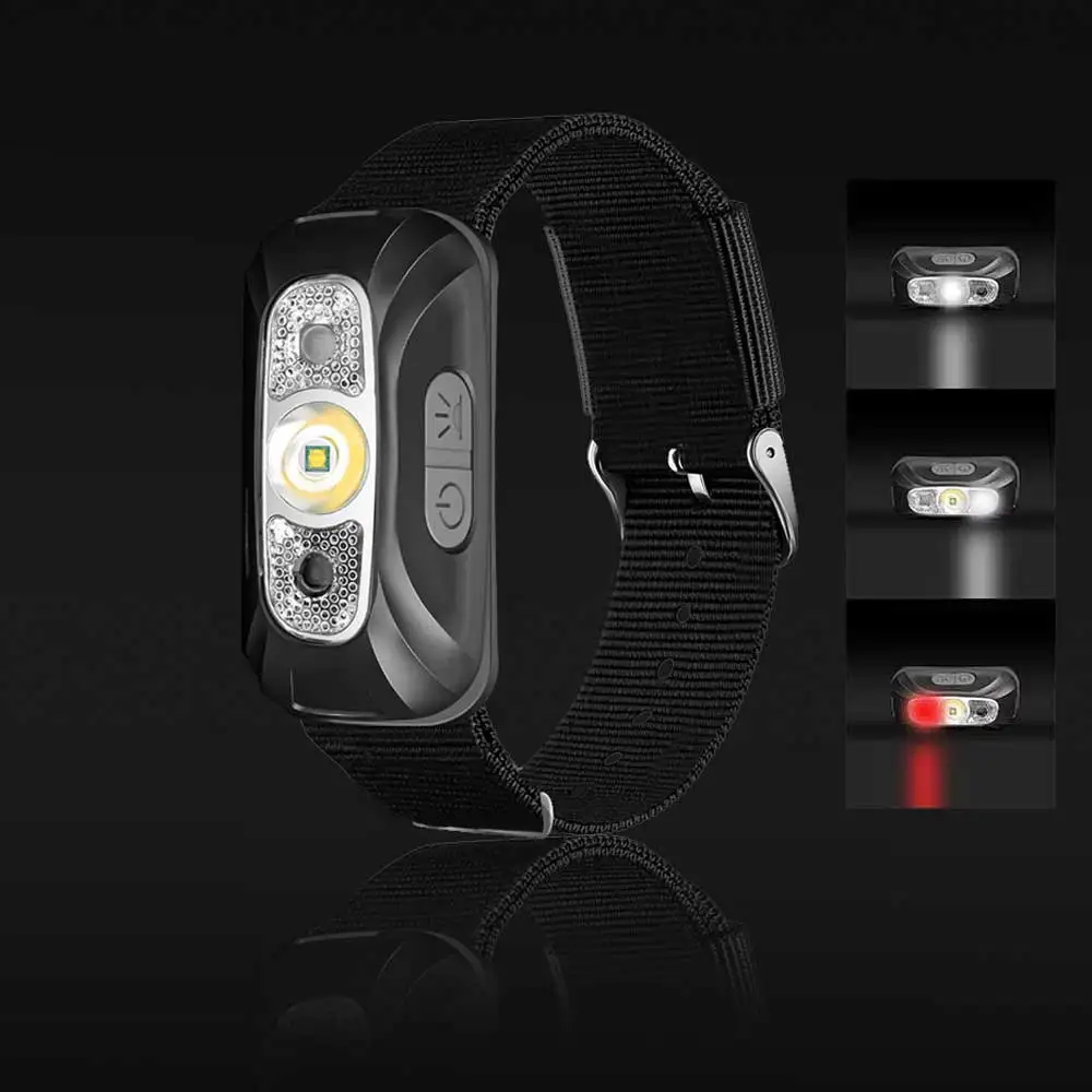 AliExpress ANYIGEDEJU White Red LED USB Portable Light Wristlight Strap Night Cycling Running Fishing Lamp Wrist Band Bracelet Wristlamp Flashlamp