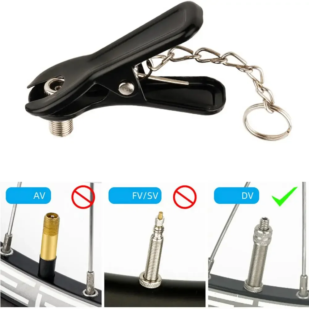 Fahrradpumpenkopf Reifenfüllungsdüse, Mehrzweck-Pumpenadapter-Verbinder für Fahrräder – Detail 6