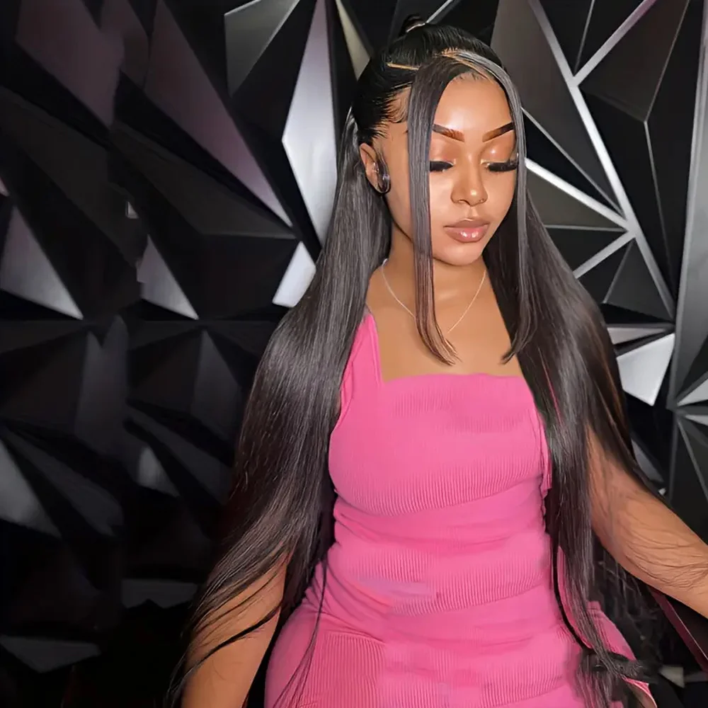 30 40 بوصة 13x4 13x6 HD الدانتيل أمامي خصلات الشعر المستعار الإنسان العظام مستقيم 5x5 غلويليس الدانتيل الجبهة الباروكات شعر الإنسان 250% الكثافة #5