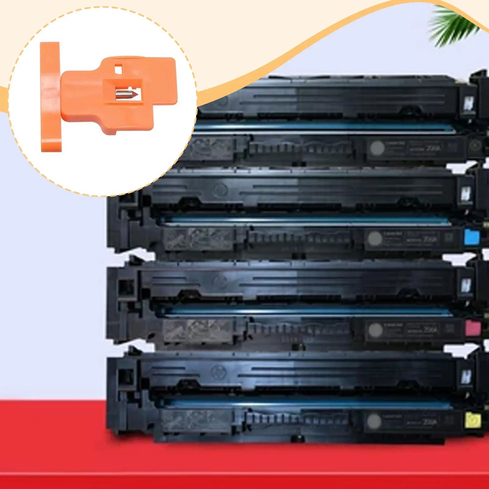 أداة إزالة رقاقة الحبر أداة إعادة تدوير رقاقة برتقالية احترافية لسلسلة 414A 415A 416A ، عملية صيانة مبسطة