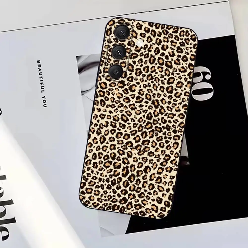 Leopard Pink Tiger Cool Phone Case For Samsung S25,S24,S23,S22,S21,S20,S10,Ultra,Plus,Lite,FE,Soft Silicone Black Cover