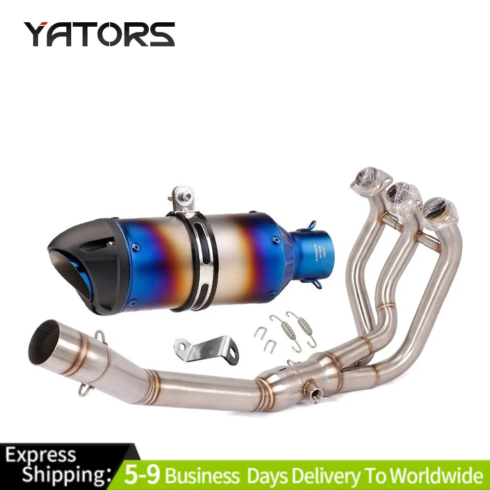 

For Yamaha MT-09 FZ09 2014-2020 Exhaust System Front Link Pipe Tail Muffler Exhausts Pipes