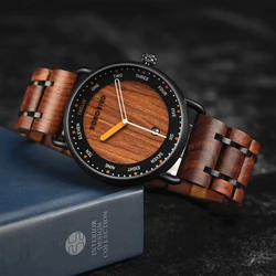 Man's Watches BOBO BIRD Wooden Quartz Watch Casual Wristwatch for Men Unique Gift Drop Shipping