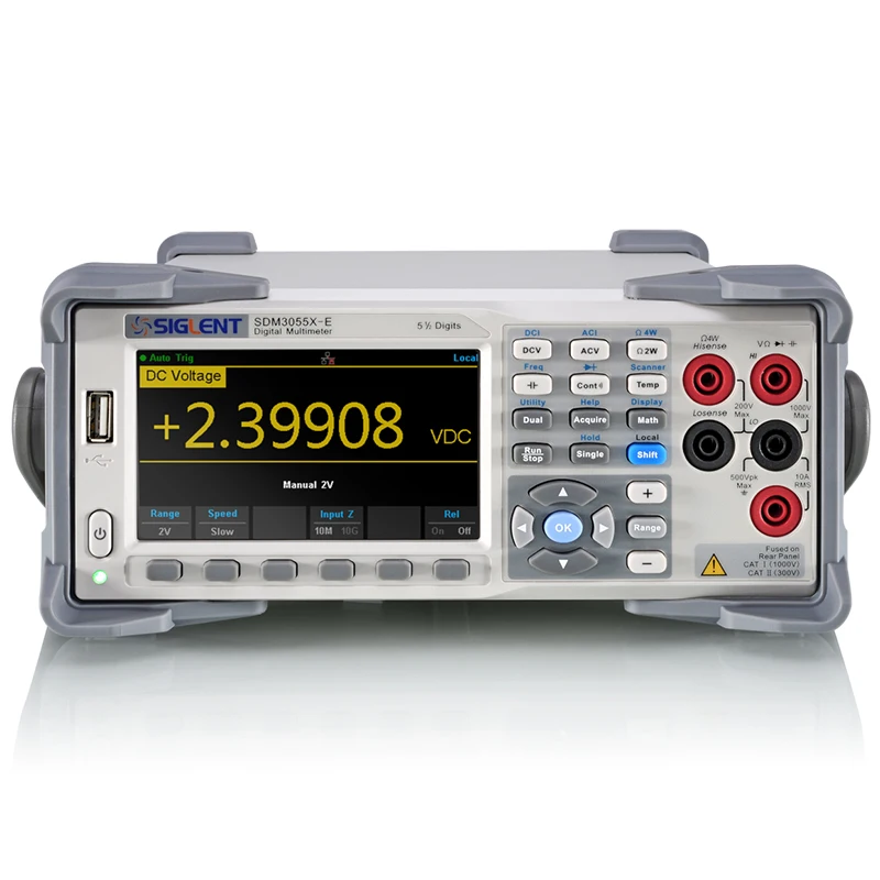 Siglent SDM3055X-E Series 5 1/2 Digital Multimeter for Capacitance Measurement and Data Hold Testing