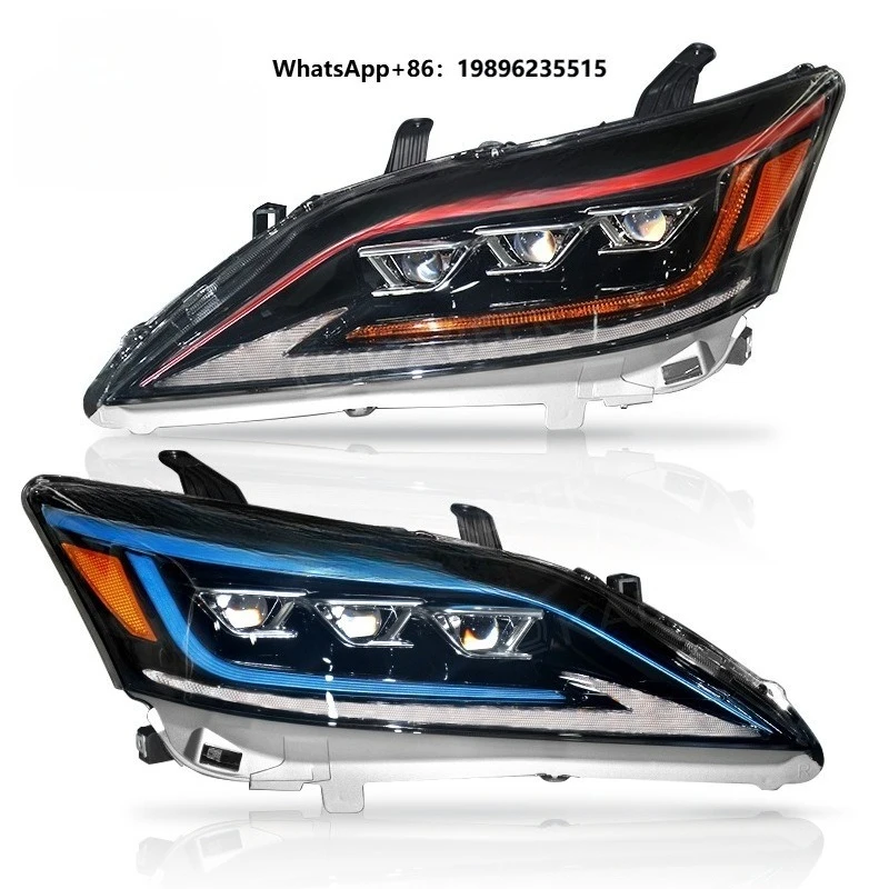 LED Headlight Upgrade Triple-Lens Blue and Red Color Options 12V New  ES240 3000 Lumens 3000K