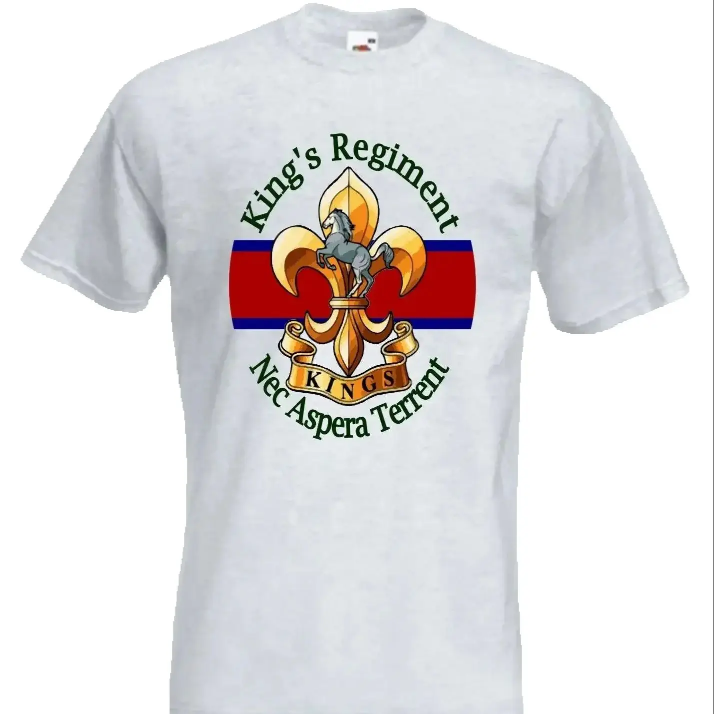 British Army Infantry Regiment King's Regiment T-Shirt 100% Cotton O-Neck Short Sleeve Summer Casual Mens T-shirt Streetwear