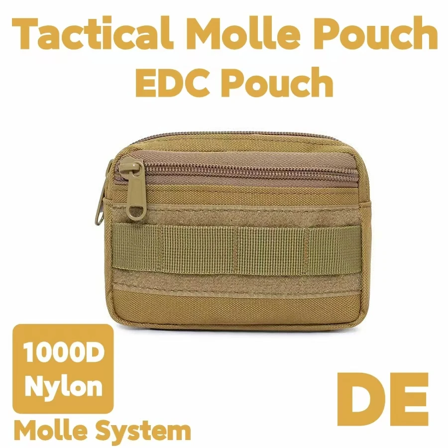 Small Molle Pouch EDC Tool Waist Pack Knife Phone Holder Wallet Outdoor Travel Running Camping Hunting Accessories Organizer Bag view 2