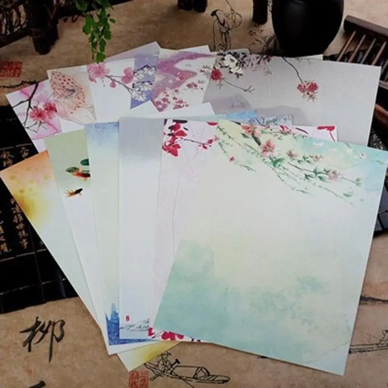 

16Pcs/pack Beautiful Chinese Letter Paper Painting Writing Students Stationery Office Tools Q1JC