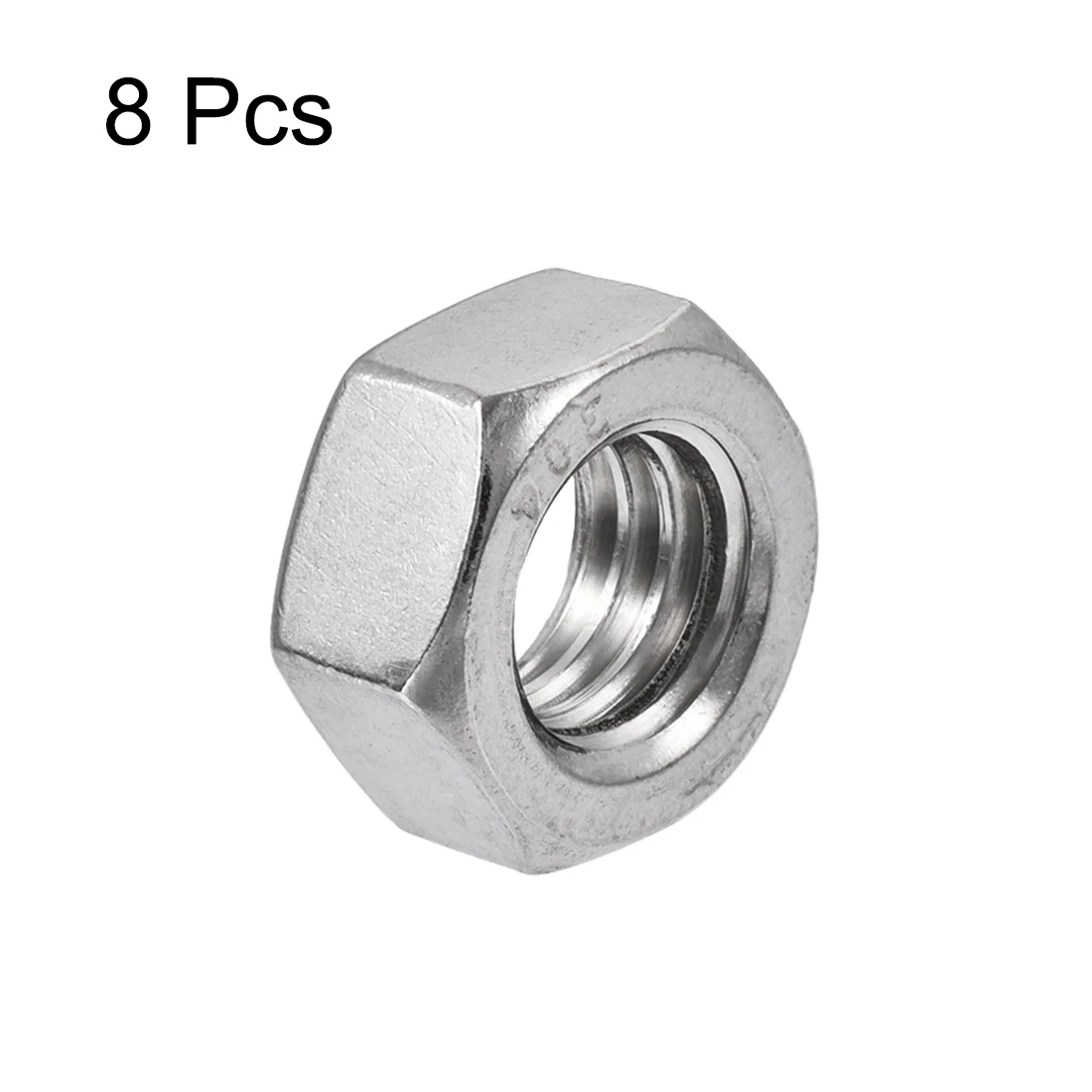 Dadi esagonali con dado esagonale con filettatura in acciaio inossidabile da 4/8 pezzi