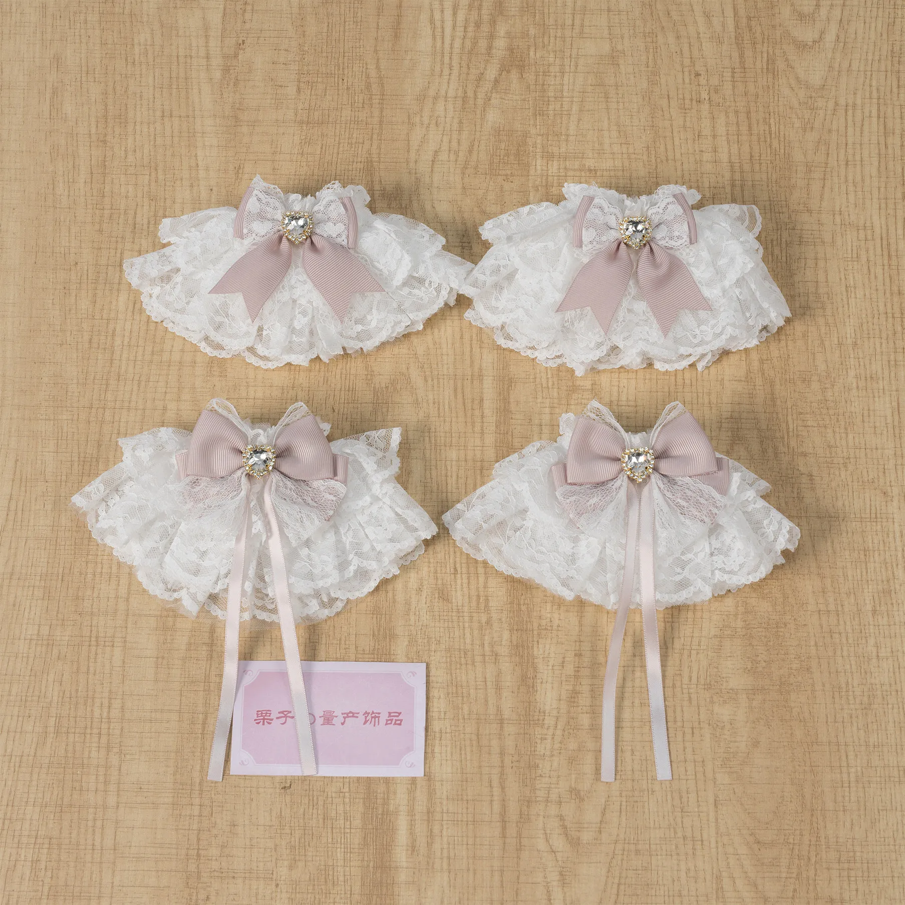 manchettes-douces-pour-filles-fabriquees-en-serie-chauffe-bras-double-couche-avec-nœud-en-dentelle-accessoires-lolita-manchettes-pour-femmes