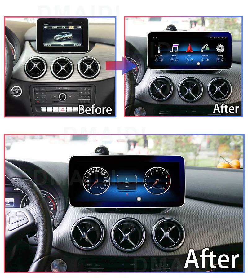 Android 14 Navigation For Mercedes Benz B Class W245 W246 Right Car Radio Stereo Multimedia Car Video Player Bluetooth Screen