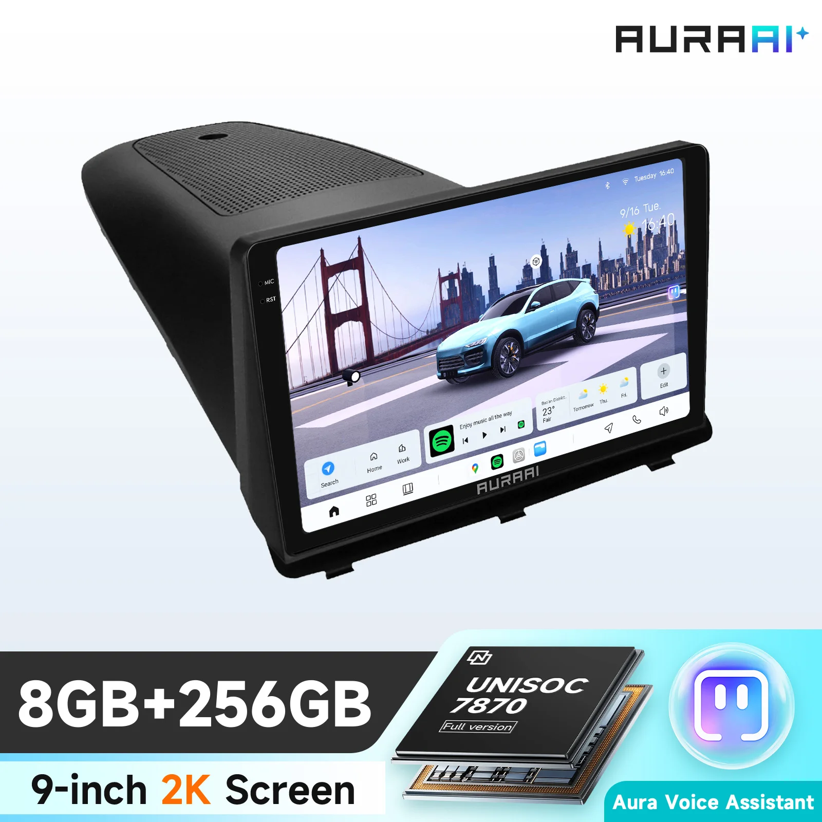 AURAAI Auto-Player Multimedia Für Opel Antara 1 2006-2014 2015 2016 2017 Carplay Android Auto Radio Touchscreen Navi GPS DSP