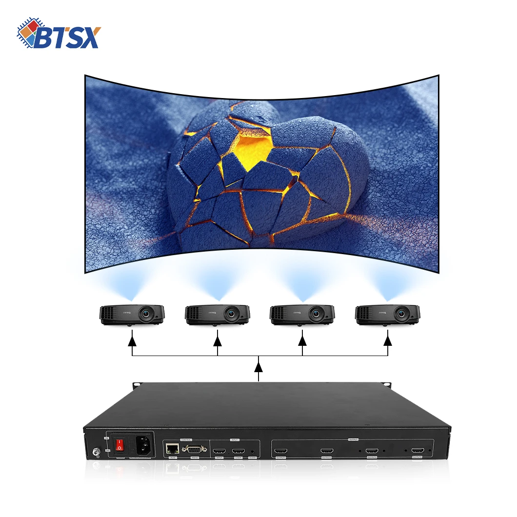 Advanced Edge Blending System for Dome, Wave & Spherical Screens Multi-Screen Interaction Processor