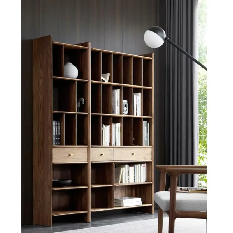 China Manufacturer Direct Wood Living Room Furniture Bookcase Storage Cabinet library furniture