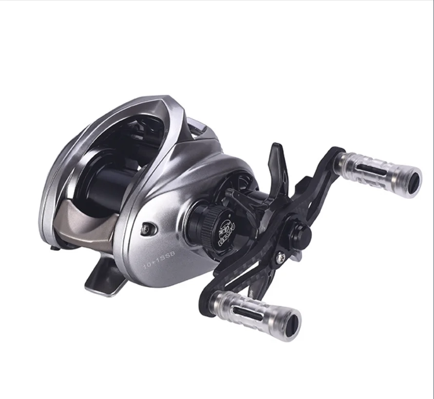 Imagem -03 - Lagarto Baitcasting Reel Alça de Carbono de Alta Resistência Massa com Carretel Suave Apenas 117g Leve