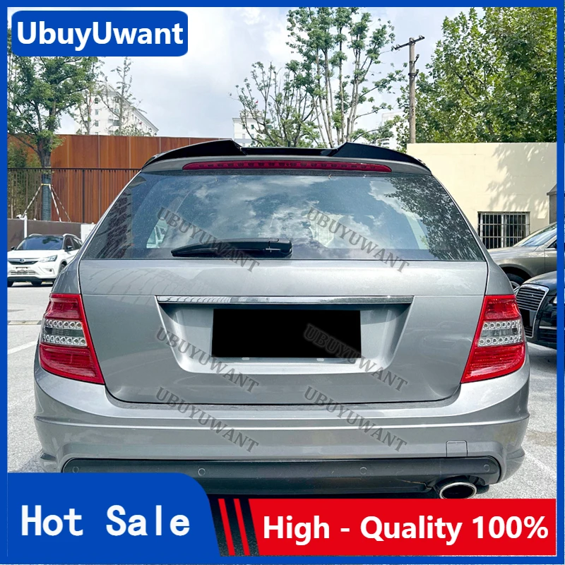 

For Mercedes Benz C-Class S204 Touring Edition 2008-2014 Trunk Spoiler Roof Lip Kit Car Rear Spoiler Wing Exterior Kit