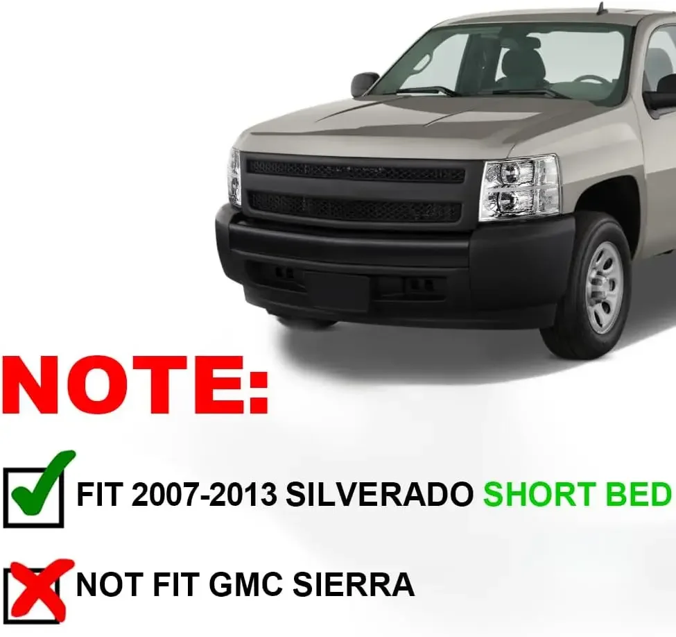 [Discounted Price, Hot Sale!]Fender Flares, Fit 07-13 Chevy Silverado 1500 (ONLY 5'8" Bed, NOT 6.5'/8' Bed, NOT Z71,Not  GMC Sie