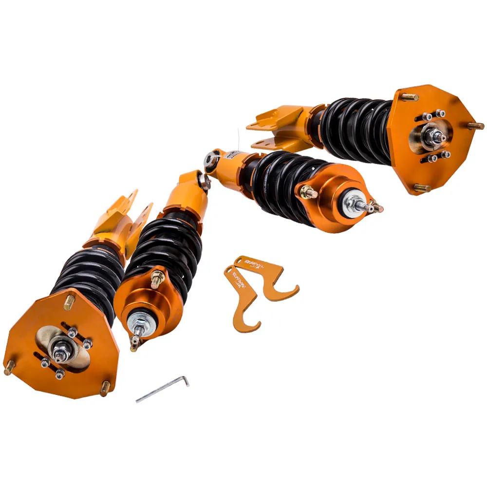 Coilovers Kits for Mitsubishi Lancer ES Sedan 4D 2003-2006 2.0L Adjust Damper Coilover Suspension Shocks