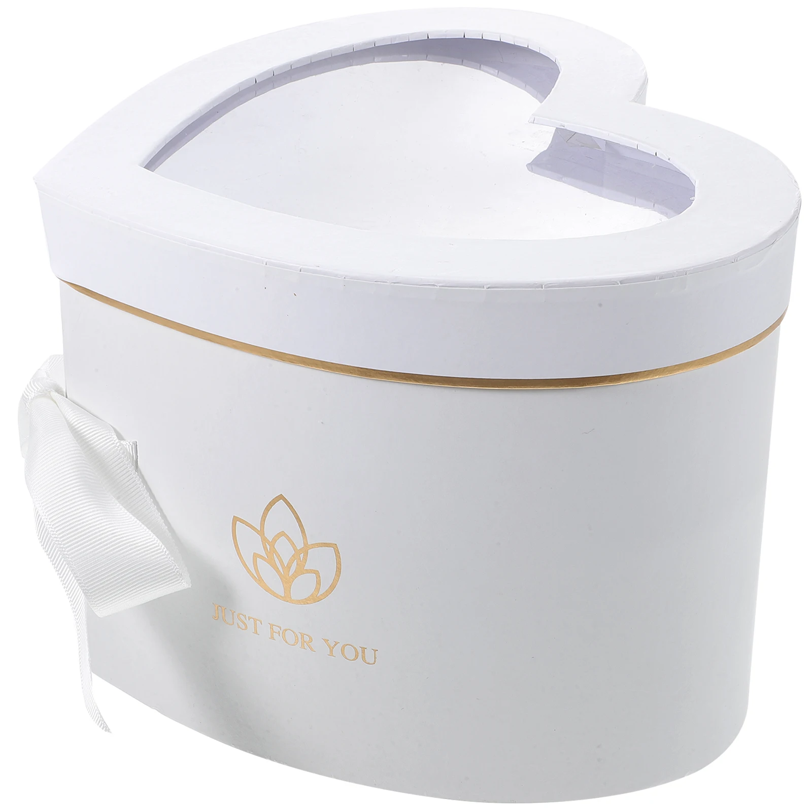 

Creative Heart Shaped Flower Gift Box Double Layer Packaging For Roses Presents Candy Watches Lightweight Pvc Polyester Material