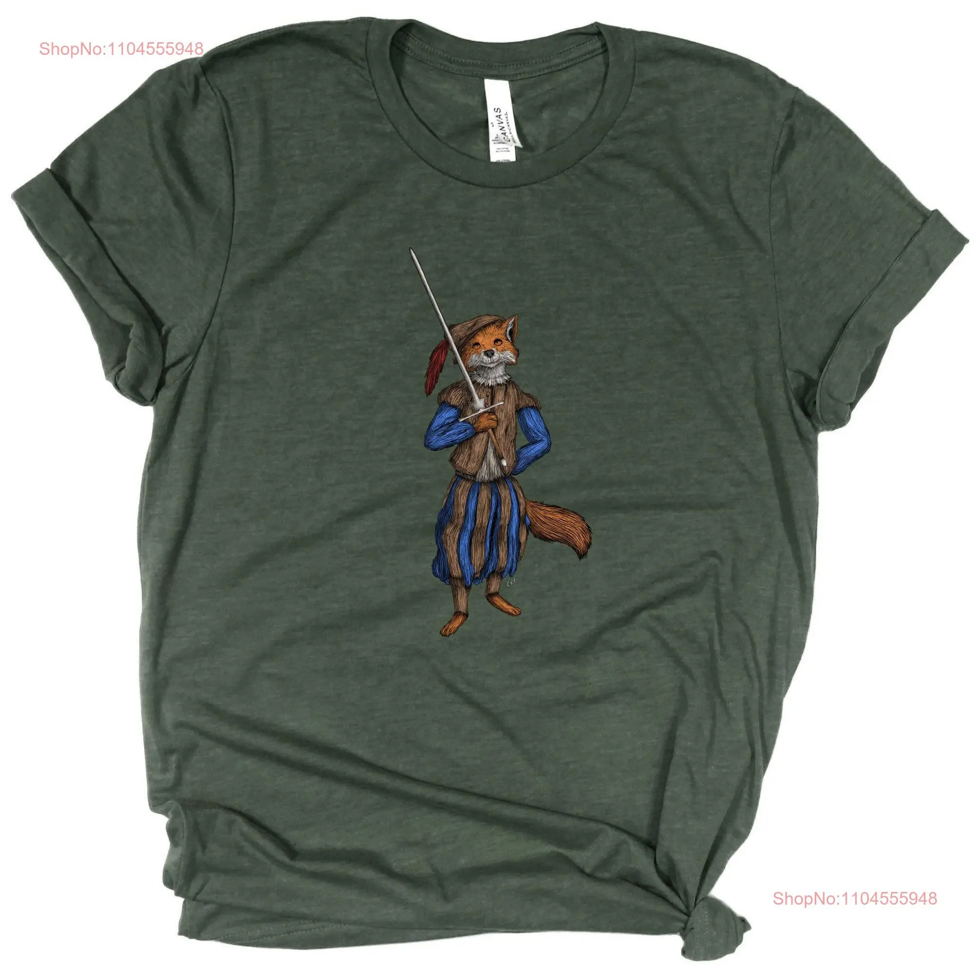 

Freifechter Red Fox T Shirt HEMA Lover Historical European Martial Arts Renaissance long or short sleeves