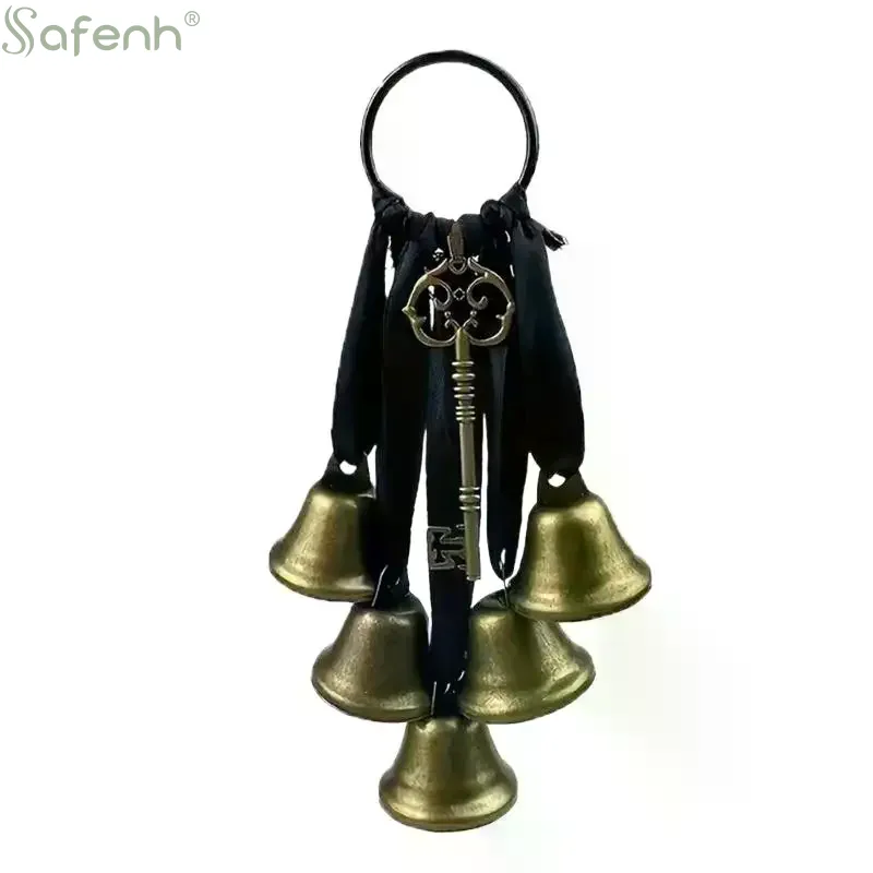 Iron Witch Wind Chimes, Decorative Door Handle Bells, Home Protection & Room Decor, Non-Electric Hanging Pendant
