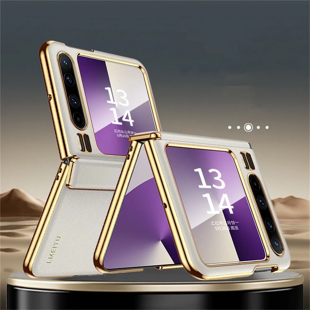 

Чехол премиум-класса из натуральной яловой кожи с магнитным шарниром для Huawei Pura X Armor Cover