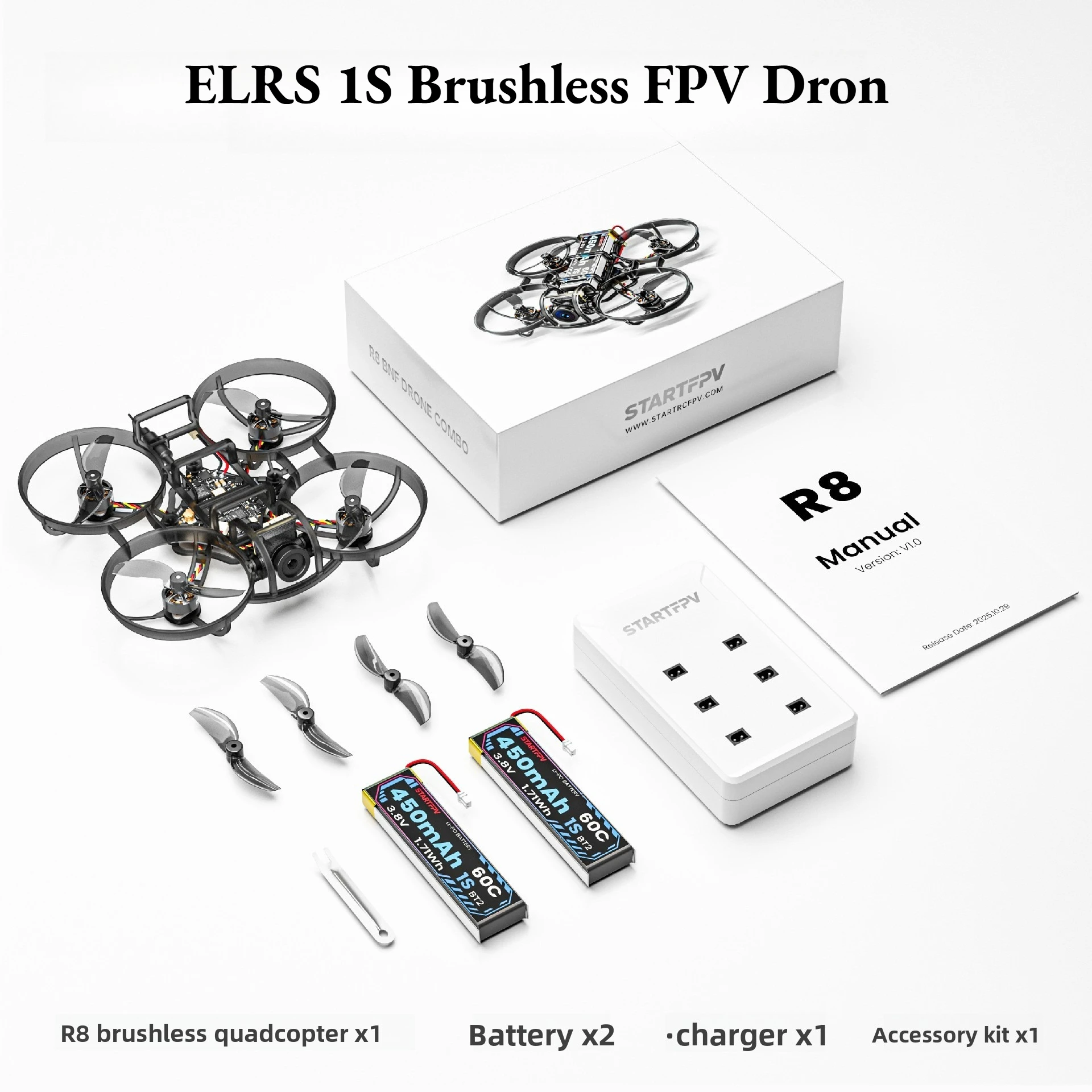 

Готовый к полету FPV-квадрокоптер ELRS 1S Brushless Whoop для начинающих гонщиков, идеальный подарок для любителей радиоуправляемых моделей, хит продаж