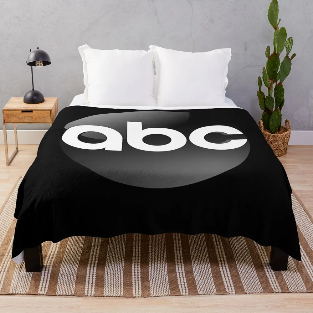 ABC Logo Classic , T shirt gift for men and women Throw Blanket Flannel Fabric Soft Sofas Moving Blankets