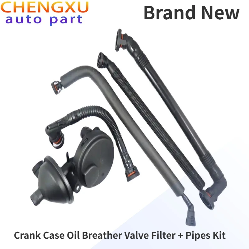 

11617501566 Crank Case Oil Breather Valve Filter + Pipes Kit Fits Fit for BMW3 E46 E39 X3 X5 Z3 Z4 320i 325i 330i 520i 525i 530i