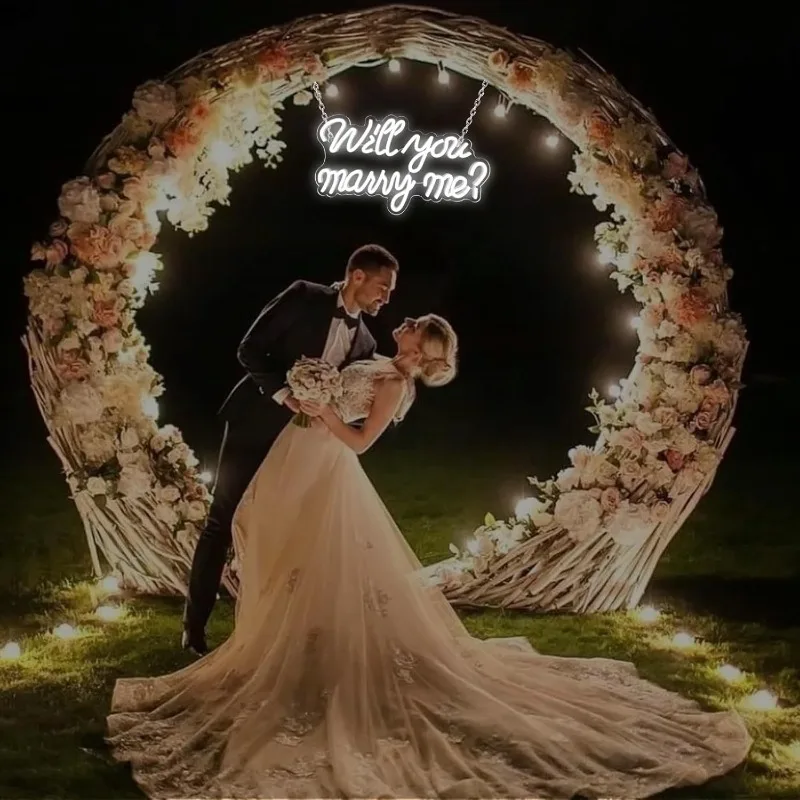 Proposal Romantic LED Acrylic Letter Sign 