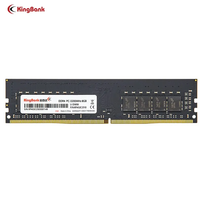 Memoria Kingbank Ram DDR4 8GB 3200MHz 1,2 V 288Pin Escritorio Udimm Memoria Ram DDR4 Adecuado para el uso de la computadora de escritorio de la plataforma Intel