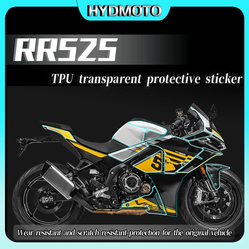 For VOGE RR525 rr525 accessories invisible car clothing modified parts protective film stickers fuel tank stickers