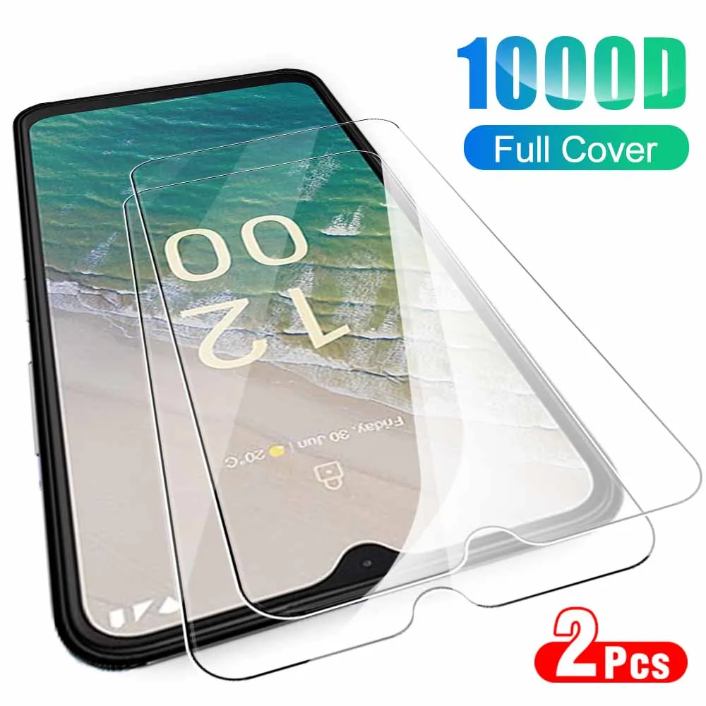 2PCS Tempered Glass Case For Nokia C32 C31 C22 C21 Plus C12 C300 Screen Protectors For Nokia C12 C32 Phone Protective Film Cover