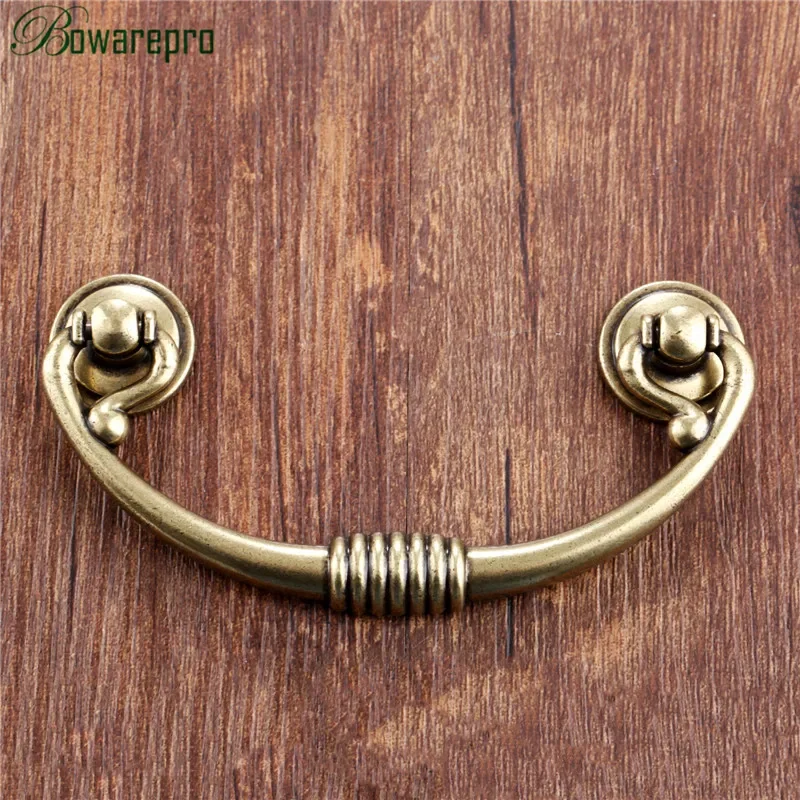1Pc Antique Kitchen Cabinet Knob Cupboard Dresser Drawer Room Door Pull Handle Furniture Knobs and Handles,Single Hole/64mm
